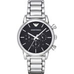 Emporio Armani AR1853 Erkek Kol Saati 41 mm Çelik Kasa Suya Dayanıklı 5 ATM Kronometreli - Metalik Gri