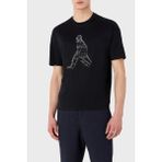 Emporio Armani Baskılı Bisiklet Yaka Regular Fit T Shirt Erkek T Shirt 3R1TT9 1juvz 0920 - Lacivert