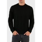 Emporio Armani Bisiklet Yaka % 100 Yün Kazak Erkek Kazak 6R1MX4 1mfvz F016 - Siyah - XL