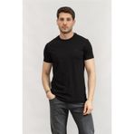 Emporio Armani Bisiklet Yaka T-Shirt , XS, 8N1TQ61JRGZ, Siyah, Erkek
