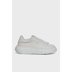 Emporio Armani Deri Karışımlı Logolu Sneaker Ayakkabı Bayan Ayakkabı EW004804 AF24783 U0012 - Ekru