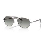 Emporio Armani EA 2171 300311 57 Erkek Pilot Gri Metal Güneş Gözlüğü