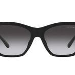 Emporio Armani EA4203U Parlak Siyah Gradyan Duman Evrensel Fit Kedi Gözü Kadın Güneş Gözlüğü