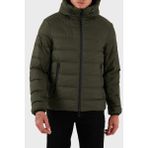 Emporio Armani EM003043 AF15384 U8120 - Haki Kapitoneli 4g Logolu Regular Fit Kapüşonlu Erkek Mont