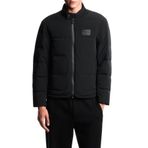 Emporio Armani EM003278 AF18499 UC001 Siyah Kapitoneli Logolu Regular Fit Dik Yaka Erkek Mont