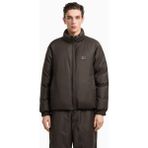 Emporio Armani Erkek %100 Ördek Tüyü Dik Yaka Şişme Fermuarlı Çift Taraflı Kahverengi Mont EM003275 AF18078-U8120 - 48