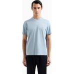 Emporio Armani Erkek %100 Pamuklu Regular Fit Yuvarlak Yakalı Kısa Kollu Mavi T-Shirt EM000983 AF13669-U9275 - 3XL