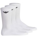 Emporio Armani Erkek 3'lü Sneaker Çorap, Beyaz, Large-X-Large