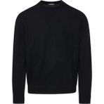 Emporio Armani Erkek Basic Uzun Kollu Logo Nakışlı Siyah Kazak 6R1MX4 1MFVZ-F012