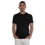 Emporio Armani Erkek Bisiklet Yaka Kısa Kollu T-Shirt, Siyah, S