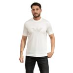 Emporio Armani Erkek Bisiklet Yaka T-Shirt, Off White, L Beden