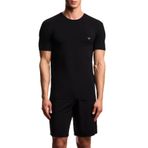 Emporio Armani Erkek Bisiklet Yaka Tişört, Siyah / beyaz, M