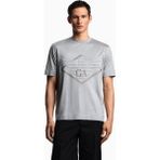 Emporio Armani Erkek Büyük Kartal Işlemeli Yuvarlak Yakalı Pamuklu Kısa Kollu Gri T-Shirt EM002835 AF10761-O8005 - 3XL