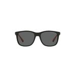 Emporio Armani Erkek Çocuk Ek4184 Kare Güneş Gözlüğü, Mat Siyah/Koyu Gri, 49 mm