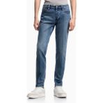 Emporio Armani Erkek Dar Kalıp Mikro Desenli Düşük Bel Denim Lacivert Jeans EM000668 AF24871-MB002 - 33 / 32