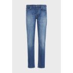 Emporio Armani Erkek Denim Kumaş Normal Bel Düz Model Mavi Jeans 6R1J75 1D09Z-0942 - 30