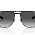 Emporio Armani Erkek Ea2144 Aviator Güneş Gözlüğü, Mat Gunmetal/Siyah/Polarize Gri Gradyan, 60 mm