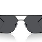 Emporio Armani Erkek Ea2147 Aviator Güneş Gözlüğü, Mat Siyah/Koyu Gri, 58 mm