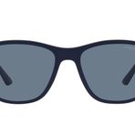 Emporio Armani Erkek Ea4201 Kare Güneş Gözlüğü, Mat Mavi/Koyu Mavi Polarize, 58 mm