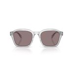 Emporio Armani Erkek Ea4245u Evrensel Fit Kare Güneş Gözlüğü, Parlak Şeffaf Kristal/Mor Kahverengi, 54 mm