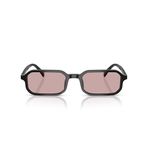 Emporio Armani Erkek Ea4253u Evrensel Fit Dikdörtgen Güneş Gözlüğü, Parlak Siyah/Pembe, 54 mm