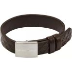 Emporio Armani Erkek Gümüş Deri Bileklik, Egs3135040, Tek Beden, Deri, Taşsız
