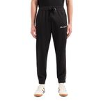 Emporio Armani Erkek İmza Logo Streç Poli Viskon Jogger Pantolon, Siyah, XS