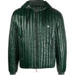 Emporio Armani Erkek Kapşonlu Yaka Marka Detaylı Fermuarlı Şişme Yeşil1 Mont 6R1B79 1NKZZ-0565 - 54