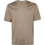 Emporio Armani Erkek Kartal Işlemeli Regular Fit Yuvarlak Yaka Kısa Kollu Kahverengi T-Shirt EM001400 AF10017-F6064 - 2XL