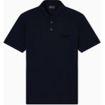 Emporio Armani Erkek Kartal Logolu Normal Kalıp Pike Pamuklu Kısa Kollu Lacivert Polo Yaka T-Shirt EM003524 AF12955-UB118