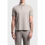 Emporio Armani Erkek Kısa Kol Pamuklu Regular Fit Gri Polo Yaka T-Shirt EM004912 AF10762-F6219 - 3XL
