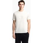 Emporio Armani Erkek Kısa Kol Slim Fit Kısa Boy Dokuma Kumaş Beyaz T-Shirt EM004760 AF14795-F0004 - 3XL