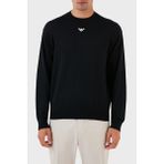 Emporio Armani Erkek Marka Logo Detaylı Bisiklet Yaka Regular Fit Lacivert Kazak 6R1MXG 1MNGZ-F904 - 3XL