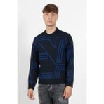Emporio Armani Erkek Marka Logo Detaylı Bisiklet Yaka Regular Fit Lacivert1 Kazak 6R1MXK 1MNKZ-F957 - 3XL