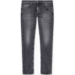 Emporio Armani Erkek Normal Kalıp Eskitme Desenli Kartal Logo Işlemeli Gri Jeans EM000121 AF17860-M8001 - 30 / 32
