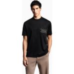Emporio Armani Erkek Normal Kalıp Logo Desenli Yuvarlak Yakalı Kısa Kollu Siyah T-Shirt EM002960 AF18312-UC001 - 2XL