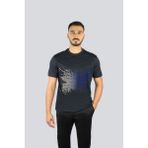 Emporio Armani Erkek Normal Kalıp Pamuklu Esnek Kumaş Logo Detaylı Kısa Kollu Lacivert T-Shirt EM002946 AF10761-UB118 - XL