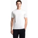 Emporio Armani Erkek Normal Kesim Dokulu Logo Detaylı Yuvarlak Yakalı Pamuklu Kısa Kollu Beyaz T-Shirt EM004593 AF10762-F0201 - 2XL