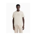 Emporio Armani Erkek Normal Kesim Yuvarlak Yaka %100 Pamuklu Kısa Kollu Bej T-Shirt -U1098 EM000780 AF12926