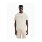 Emporio Armani Erkek Normal Kesim Yuvarlak Yaka Kısa Kollu%100 Pamuklu Bej T-Shirt, XL