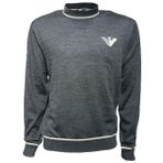 Emporio Armani Erkek Pamuklu Dokuma Kumaş Marka Logolu Gri Kazak 6D1MXH 1MJLZ-F629 - 2XL