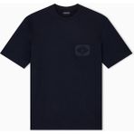 Emporio Armani Erkek Pamuklu Oversize Yuvarlak Yakalı Kısa Kollu Lacivert T-Shirt EM002938 AF18312-UB118 - XL