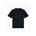 Emporio Armani Erkek Pamuklu Oversize Yuvarlak Yakalı Kısa Kollu Lacivert T-Shirt EM002938 AF18312-UB118