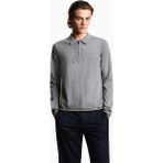 Emporio Armani Erkek Pamuklu Polo Yakalı Fermuar Kapamalı Uzun Kollu Gri Kazak EM001512 AF14158-O8005 - S