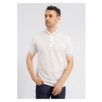 Emporio Armani Erkek Polo Yaka Düğme Kapamalı Kısa Kollu Beyaz Polo Yaka T-Shirt -U0003 EM000859 AF12955