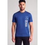 Emporio Armani Erkek Regular Fit Bisiklet Yaka Desenli Kısa Kollu Lacivert T-Shirt EM004994 AF24470-UB093