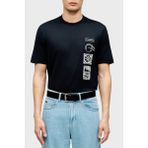 Emporio Armani Erkek Regular Fit Bisiklet Yaka Desenli Kısa Kollu Lacivert1 T-Shirt EM004994 AF24470-UB118 - 3XL
