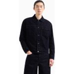 Emporio Armani Erkek Regular Fit Çentik Yaka Logo Detaylı Çıtçıtlı Cepli Lacivert Ceket EM001175 AF13446-UB118 - 52