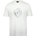 Emporio Armani Erkek Regular Fit Desenli Yuvarlak Yakalı Kısa Kollu Beyaz T-Shirt EM004995 AF13747-U0003 - 2XL