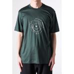 Emporio Armani Erkek Regular Fit Desenli Yuvarlak Yakalı Kısa Kollu Yeşil T-Shirt EM004995 AF13747-U7263